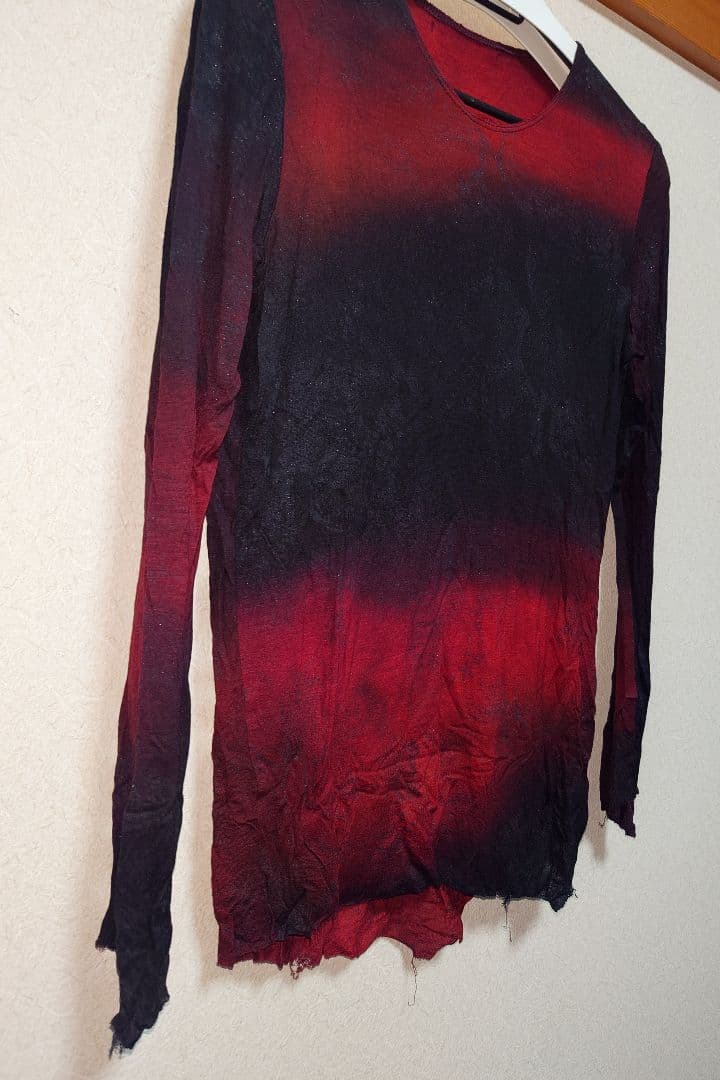 14th Addiction 長袖カットソー レッド 赤 ブラック 黒 スネーク