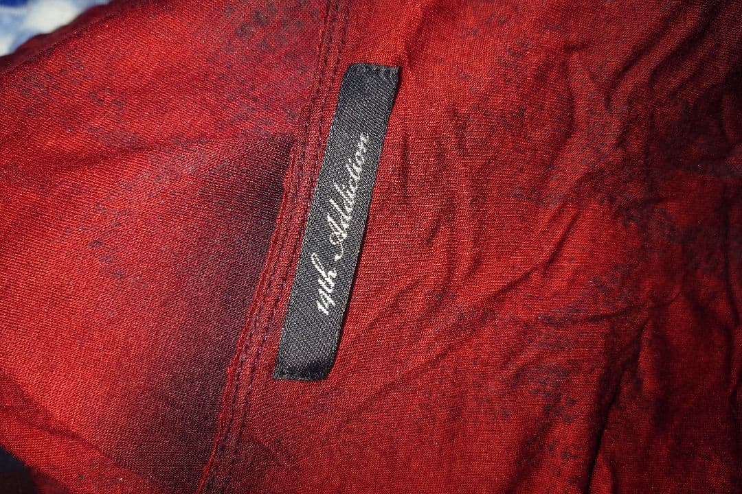 セールファッション - 14th Addiction 長袖カットソー レッド 赤