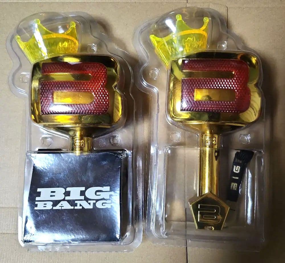 BIGBANG 10周年記念ペンライト 日本限定ゴールド ビッグバン 2本セット