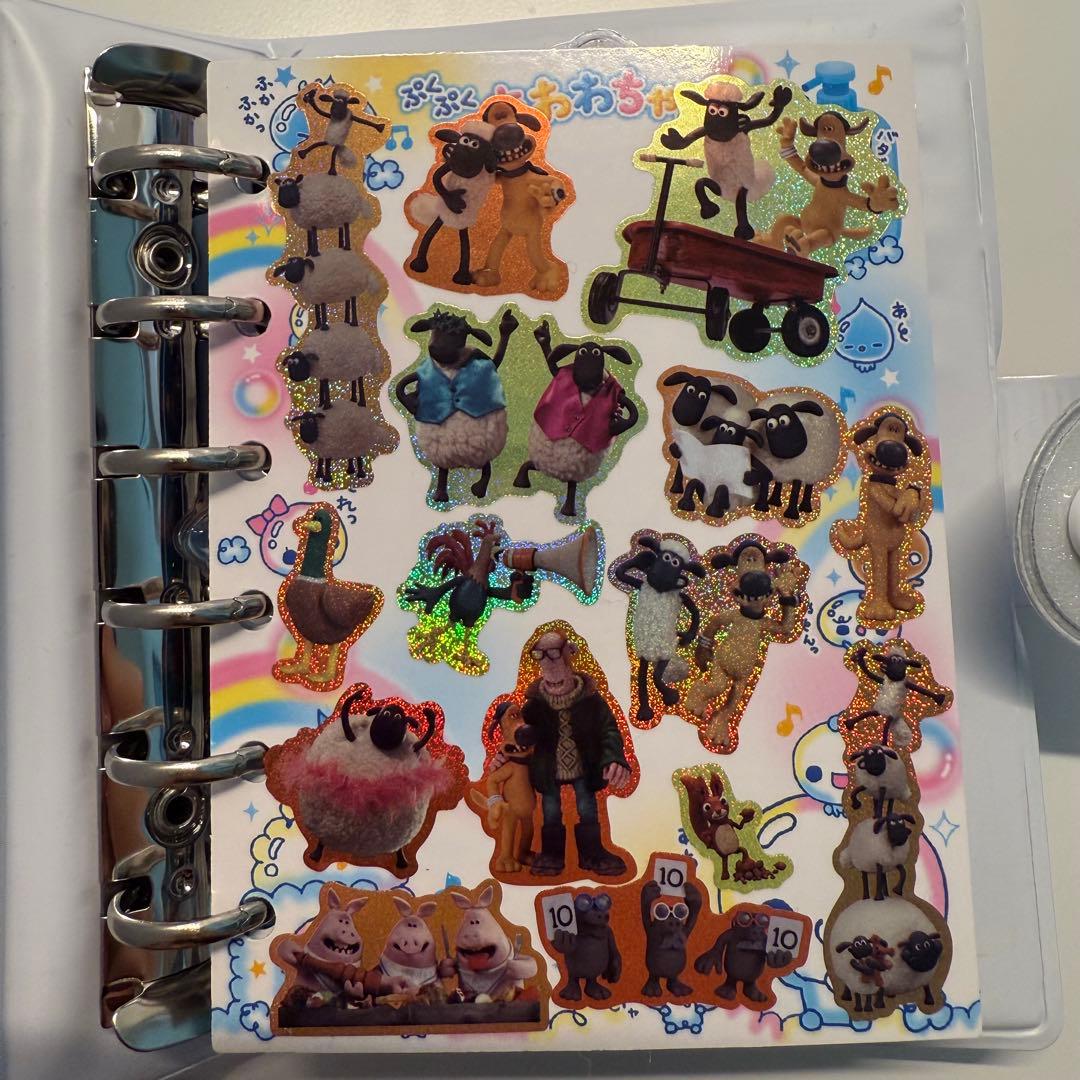 ひ*り様 シール帳完成品　キーホルダー付　ボンボンドロップシール　おはじきシール
