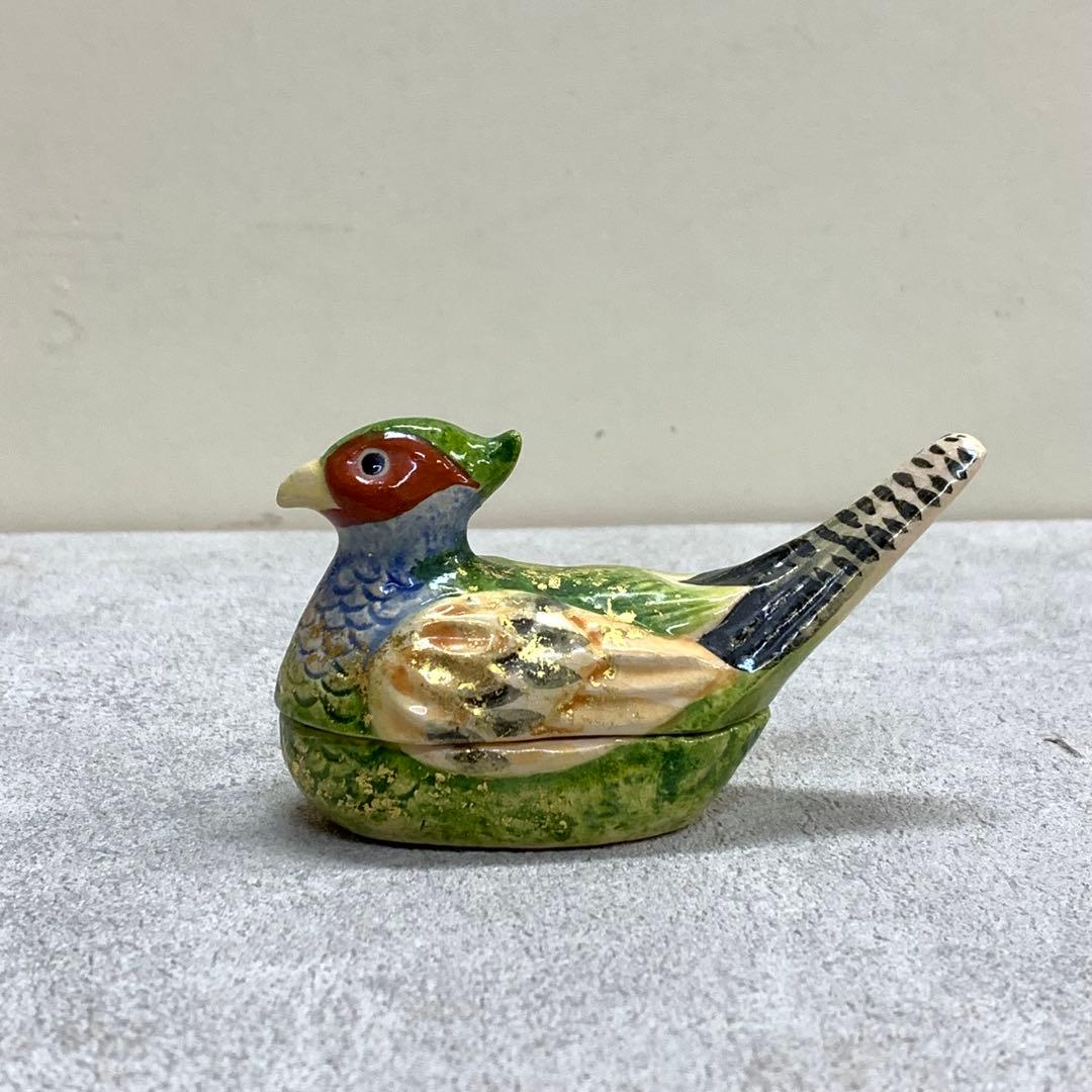 香合 伊藤桂楽 雉子 共箱 茶道具 茶の湯 鳥 金 - メルカリ