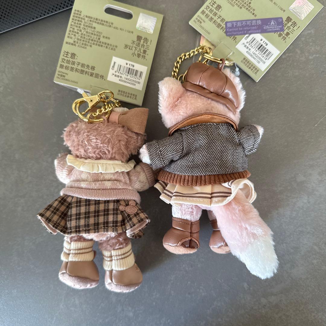 上海ディズニー 小さい教室 シェリーメイリーナベル ぬいぐるみキーチェーン2点