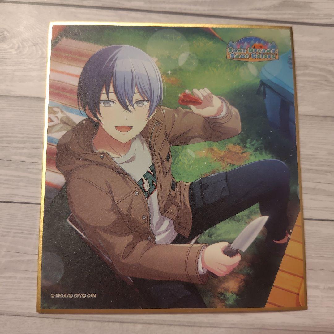 プロセカ 青柳冬弥 ミニ色紙 キャンプ プロジェクトセカイ プロセカ ミニ色紙12C キャンプ 青柳冬弥 特訓前