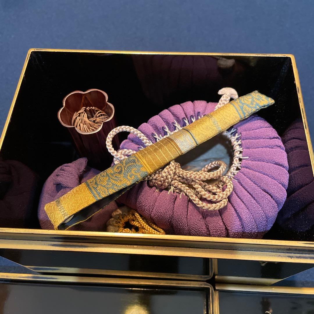 茶道具 茶箱「利休茶箱」※『波千鳥の蒔絵』に※『茶杓は舟の櫓』 - メルカリ