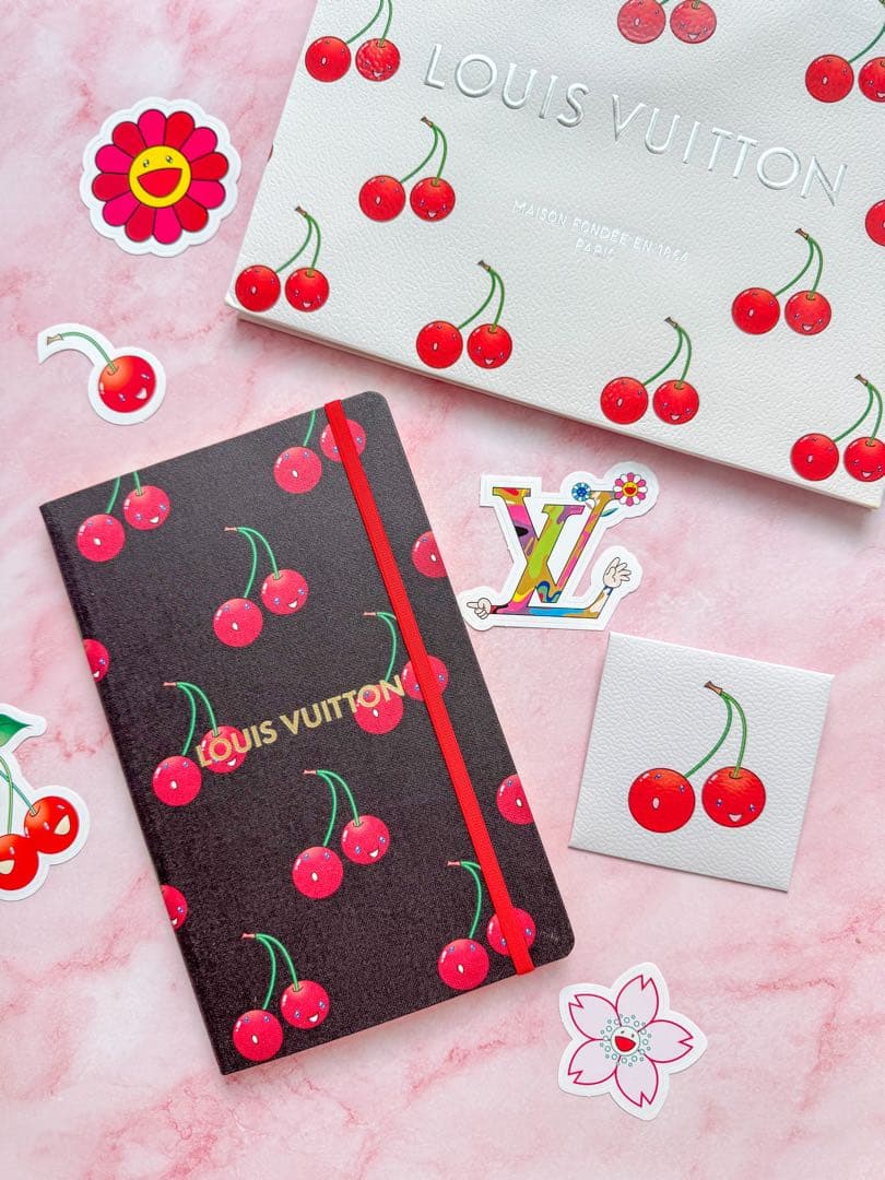 LOUIS VUITTON チェリー柄ノートセット ルイ・ヴィトン 村上隆 LV × TM