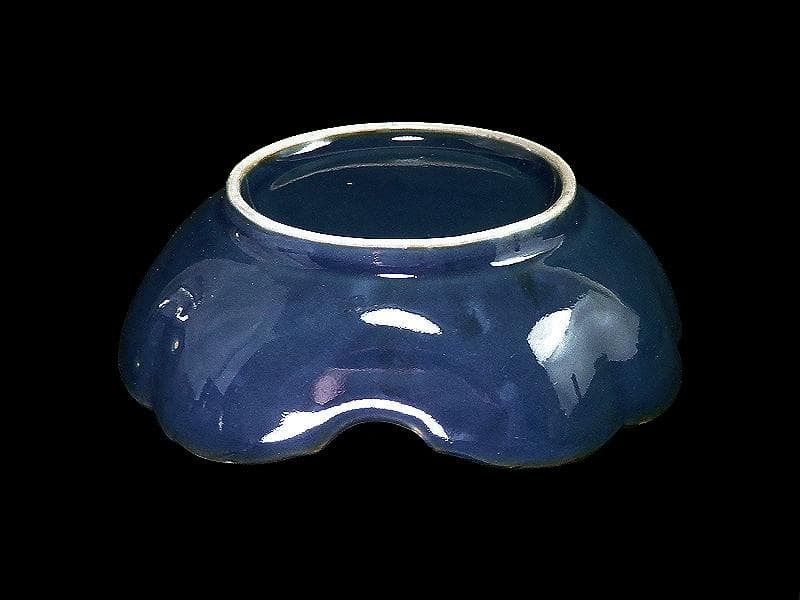 古伊万里　瑠璃　若松の図　膾皿　３客　C167AS-CTh