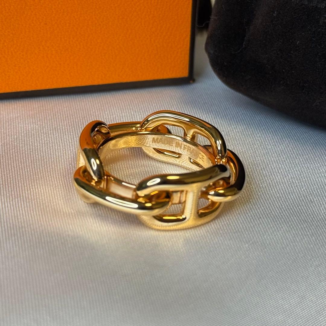 HERMES エルメス シェーヌ ダンクル スカーフリング 90 レガート