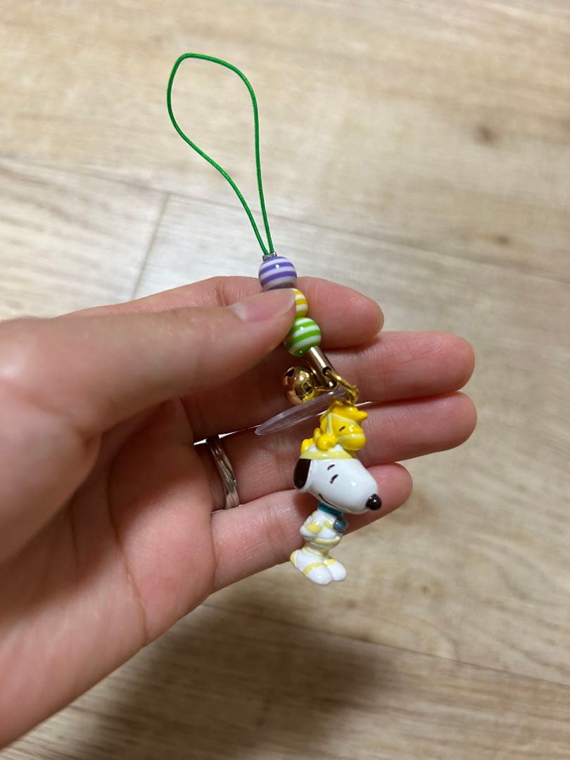 レア　USJ ユニバ　ハロウィンスヌーピーウッドストックストラップ