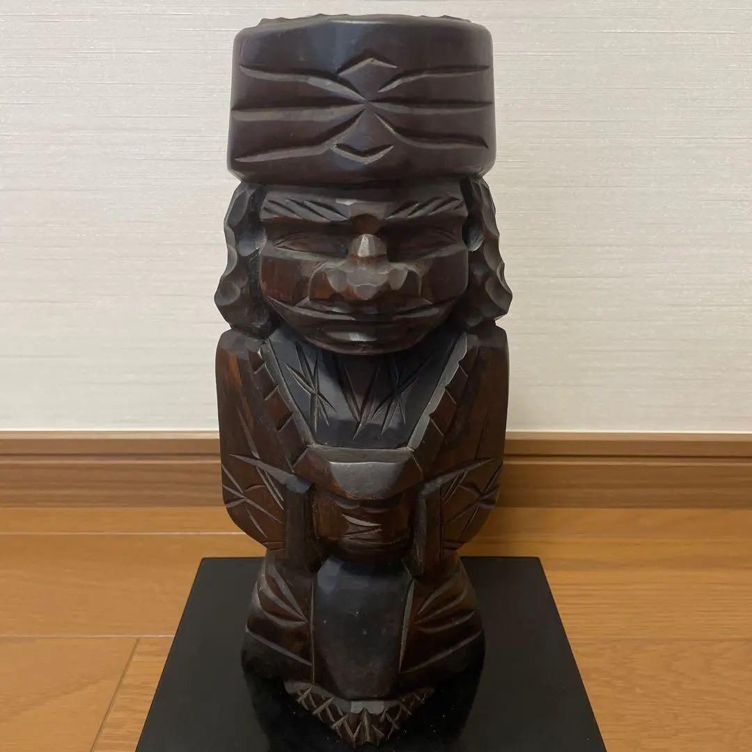 アイヌ木彫り 民芸品 1960年代 ヴィンテージ ニポポ人形 民芸品 置物