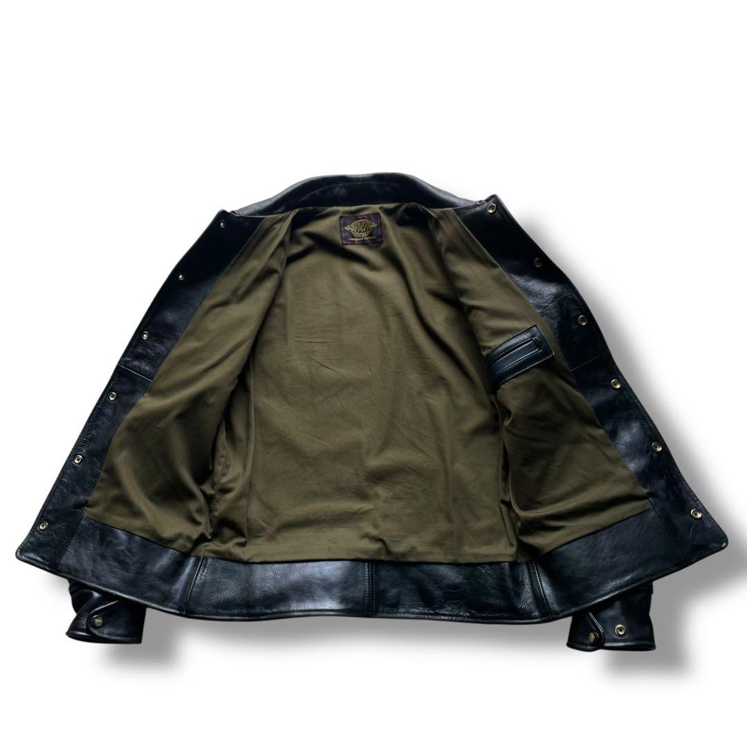 フォースピード 胸スタッズ付き ラグラン ライダース ジャケットの通販