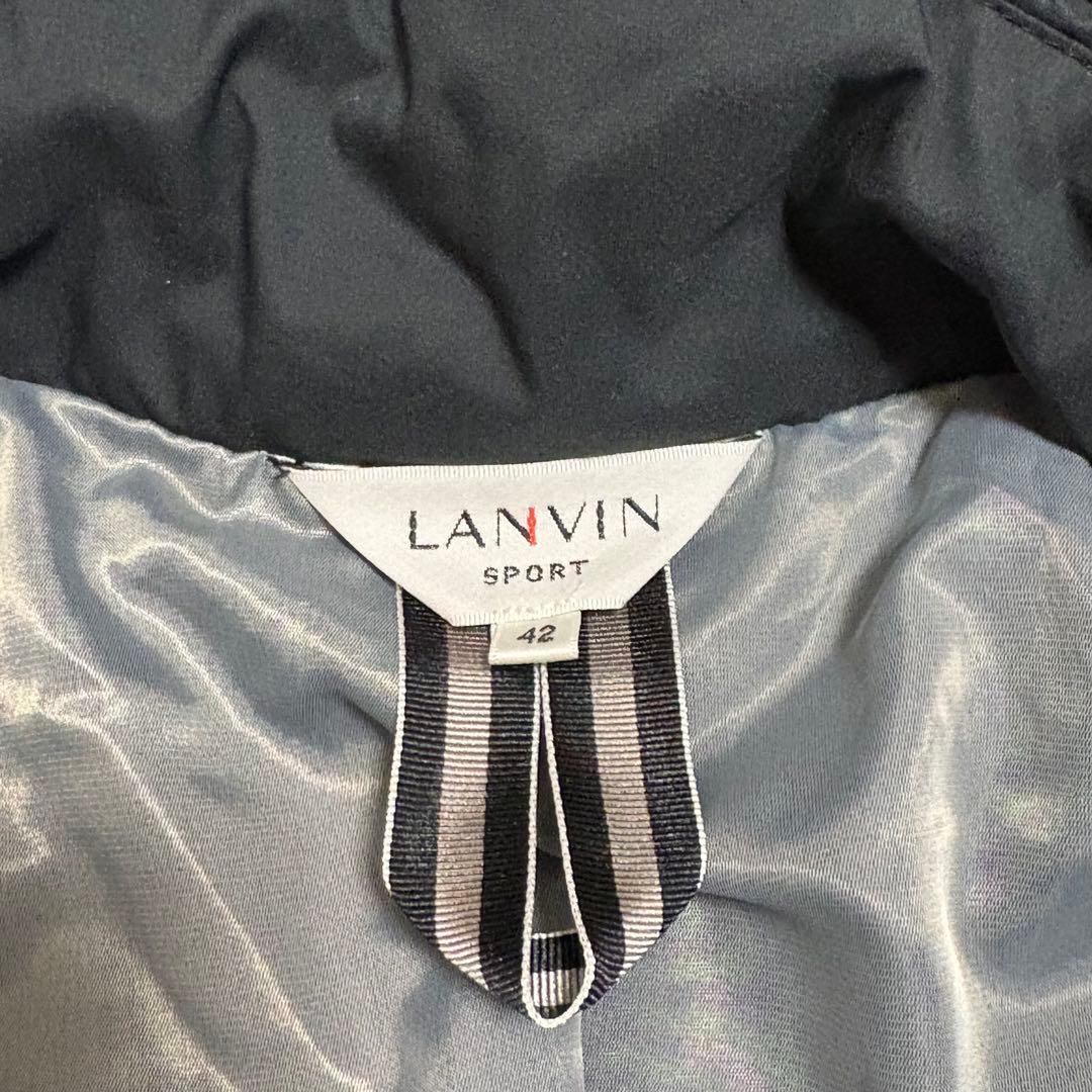 LANVIN SPORT 中綿入り フードジャケット レディース 42 ブラック
