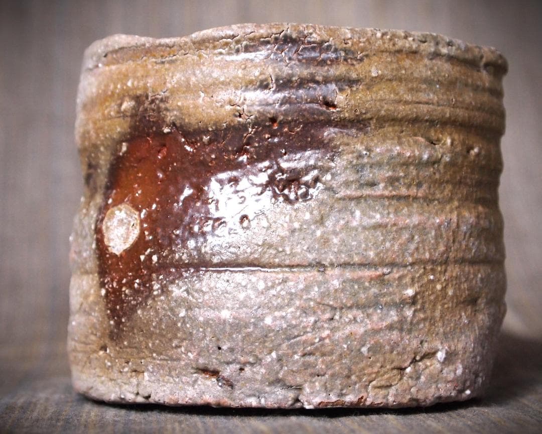 人気作家★荻野雅也【師：太田富夫】備前《窯変》碗★共箱・布