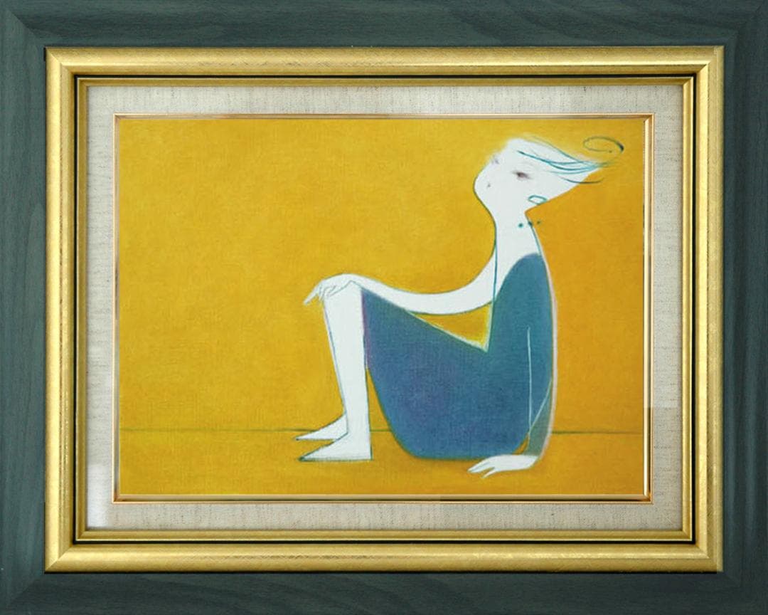 油絵 菅家令子 絵 絵画 インテリア F4-071612 人物 女性像