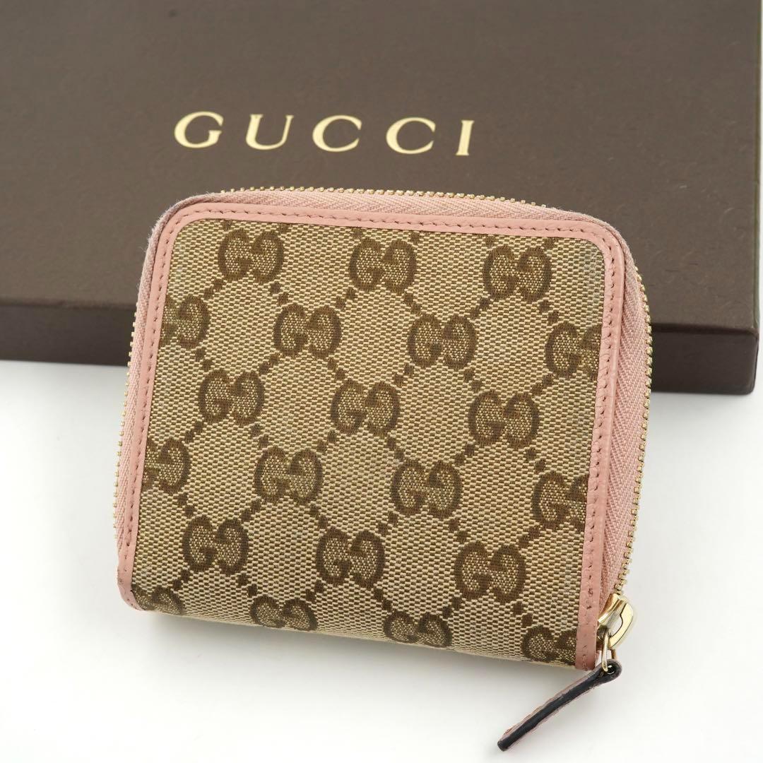 ✨未使用に近い✨ GUCCI ミニ財布 GG キャンバス インターロッキング