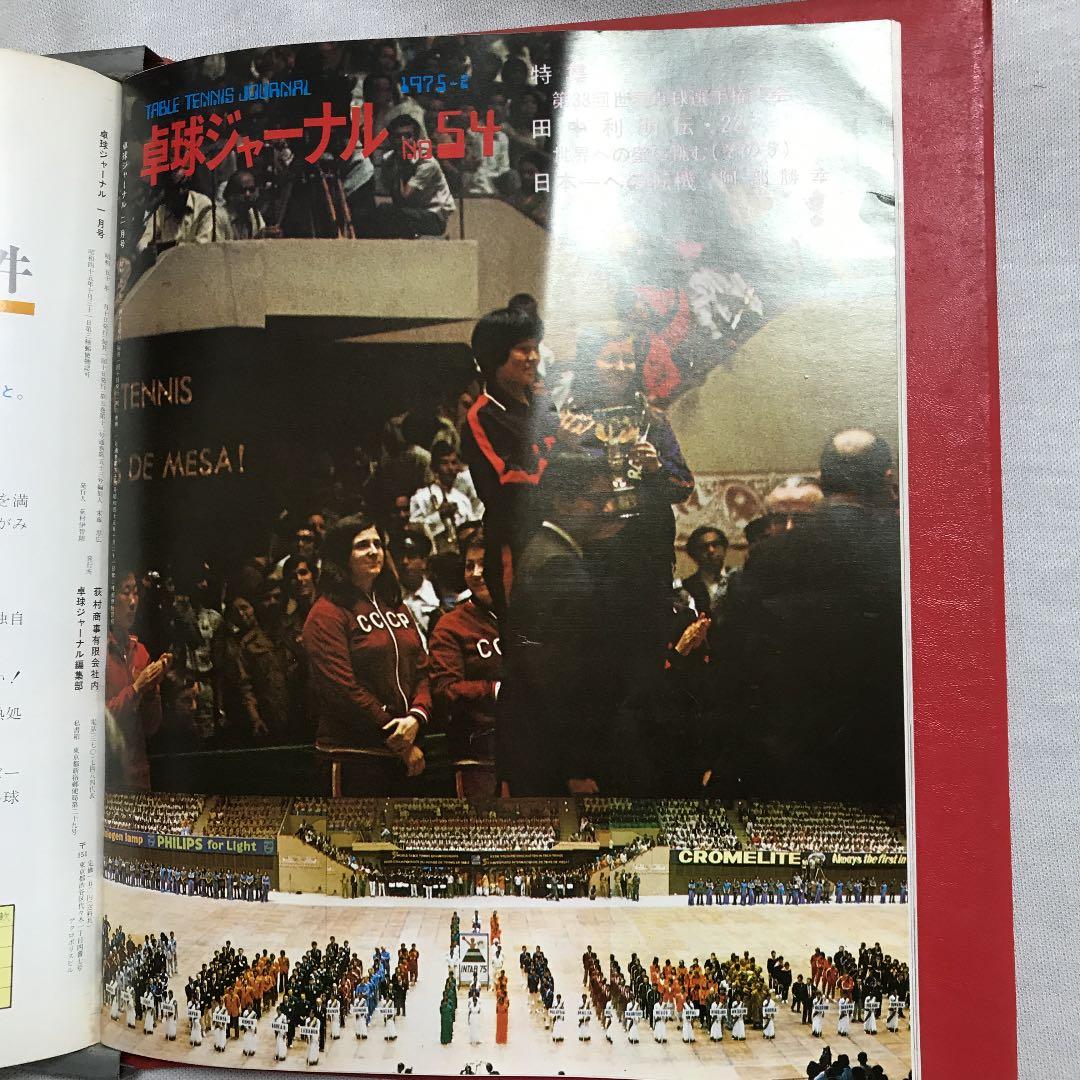 卓球ジャーナル1974年7月〜1975年2月 卓球レポート1975年1