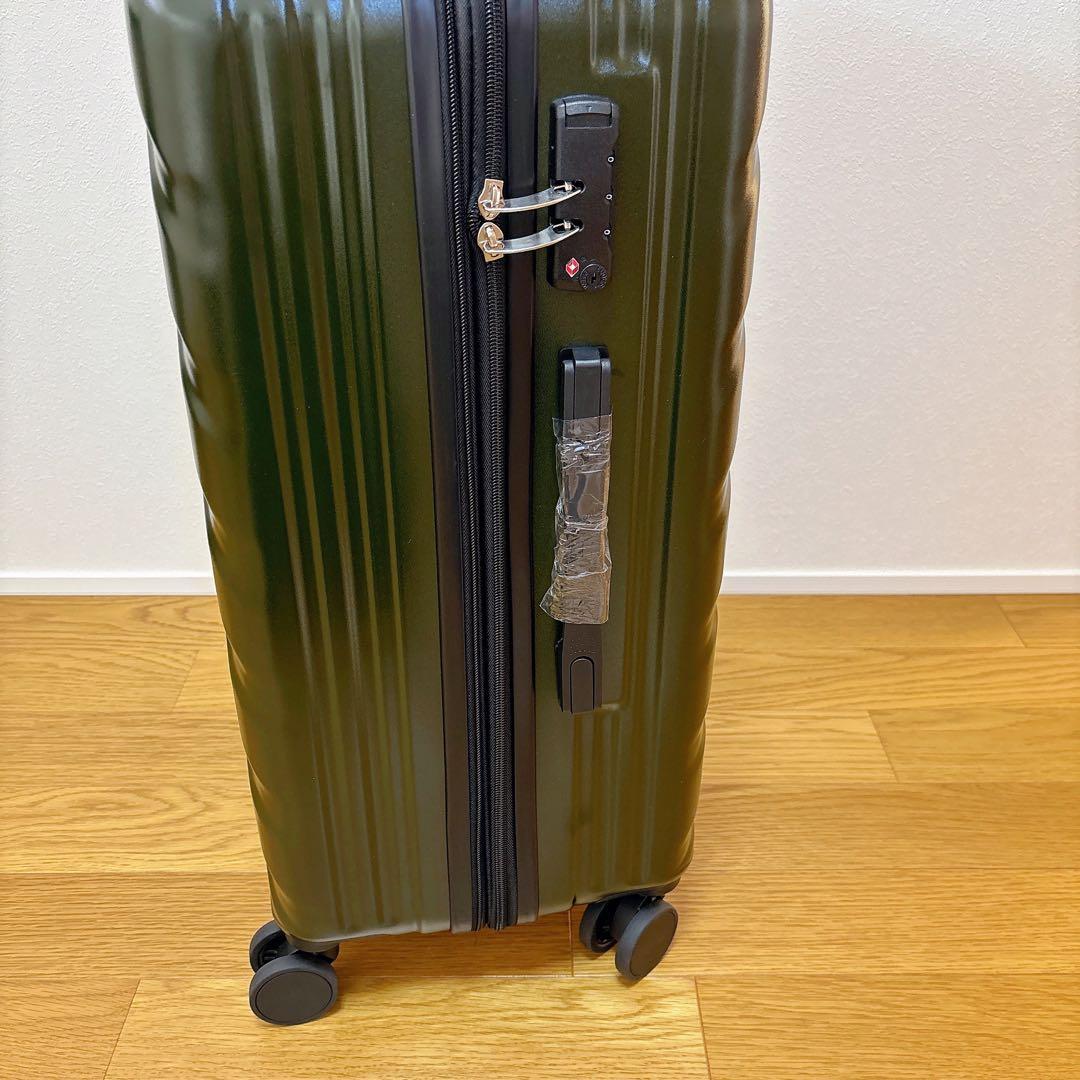 うらら様 スーツケース キャリーケース L TSAロック 拡張型 軽量 グリーン
