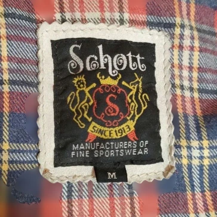 現行タグモデル ダメージ加工 Schott 立襟 シングルライダース 上野商会
