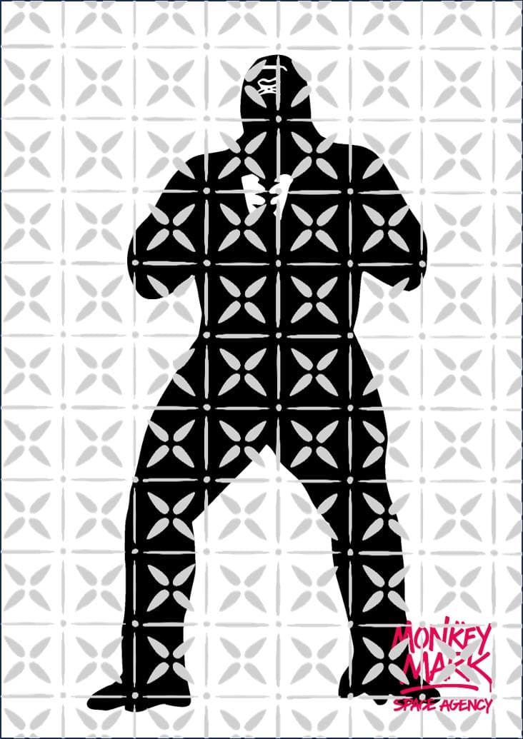 ブラックゴリラ アートパネル ポスター A1サイズ