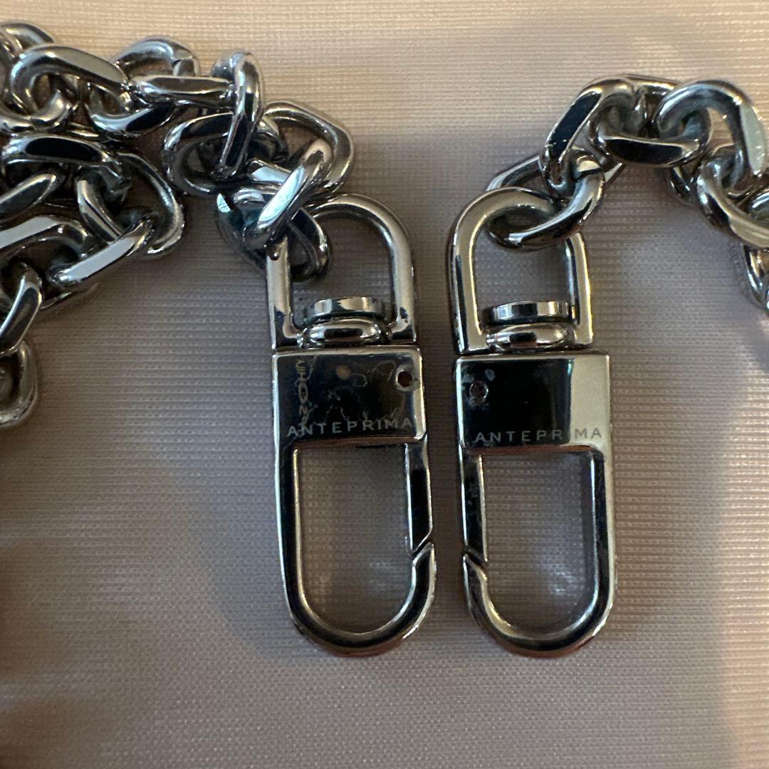 ANTEPRIMA シルバー ポーチ　ショルダーバッグ　ストラップ付き　結婚式