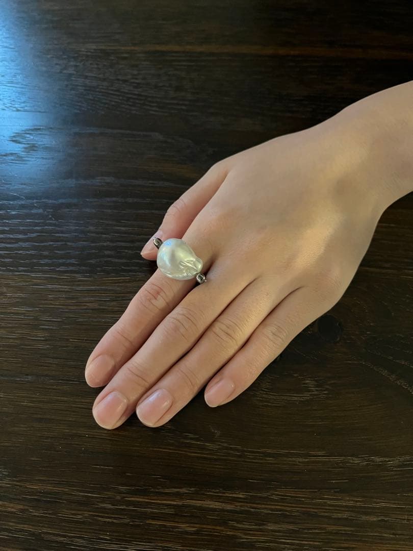 1/11までの出品　R.Alagan バロックパールリング　ララガン