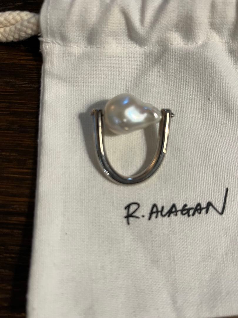 1/11までの出品　R.Alagan バロックパールリング　ララガン