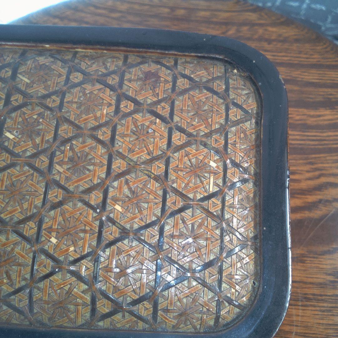 骨董6幾何学模様の木製小物入れ - メルカリ