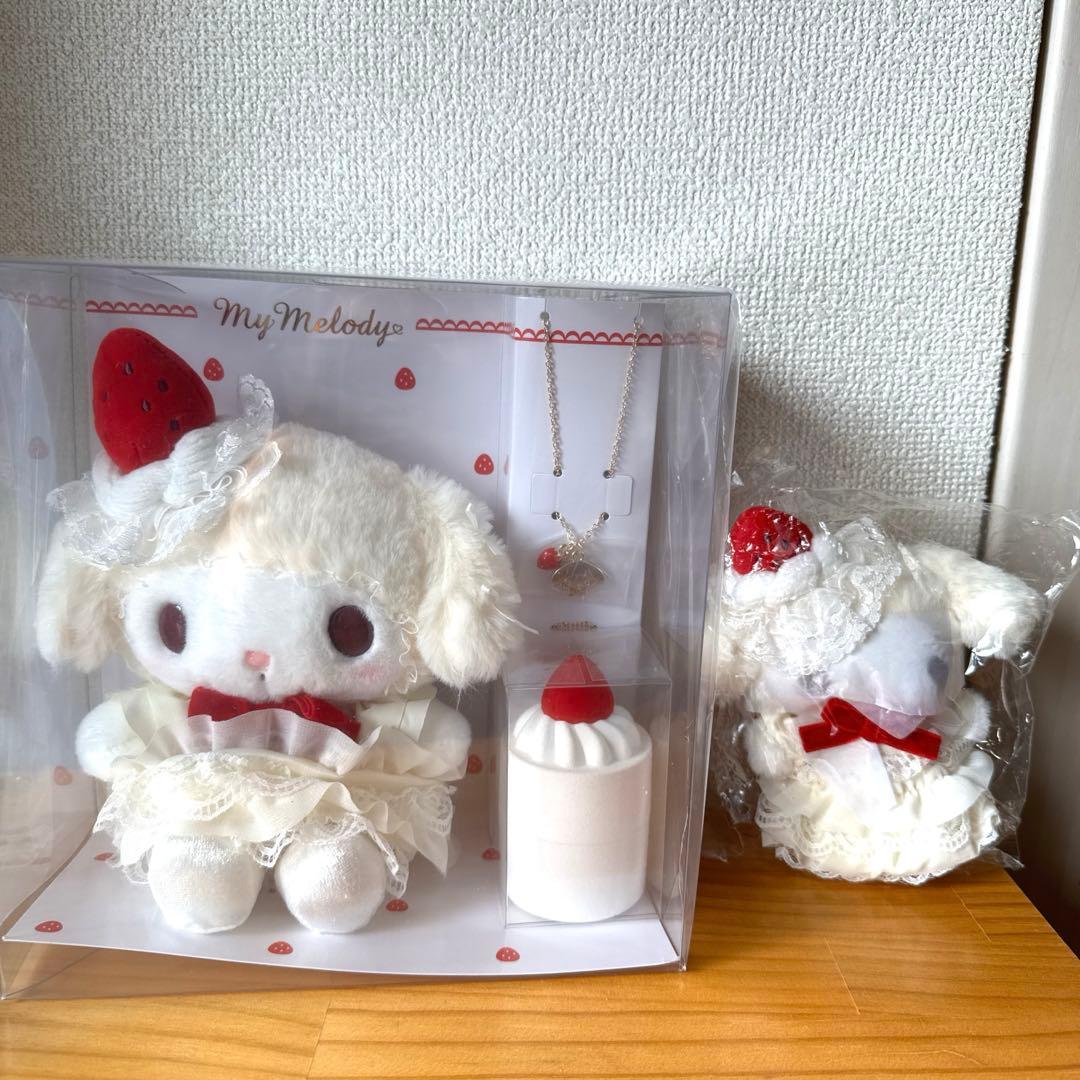 サンリオ ショートケーキデザイン マイメロディ マスコット ぬいぐるみ