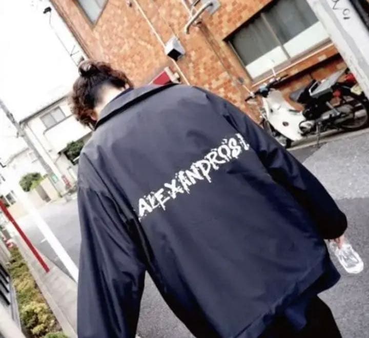 Alexandros］アレキサンドロス ナイロンコーチジャケット 黒 Mサイズ