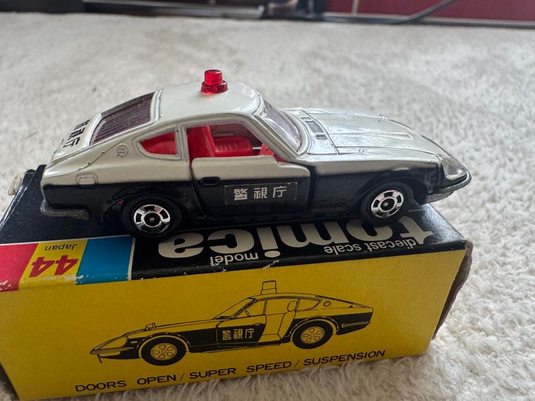 当時物 黒箱 トミカ フェアレディ240ZG パトカー