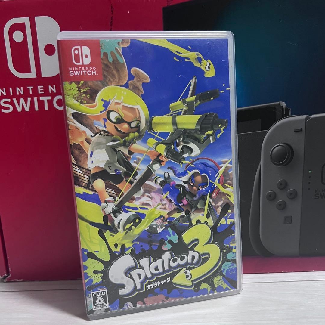 Nintendo Switch 本体 スプラトゥーン3カセット+SDカード付き