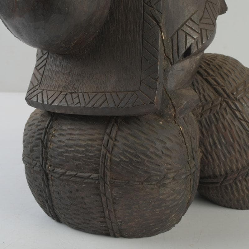 木彫 大黒天像 置物 縁起物 在銘 N 8646A