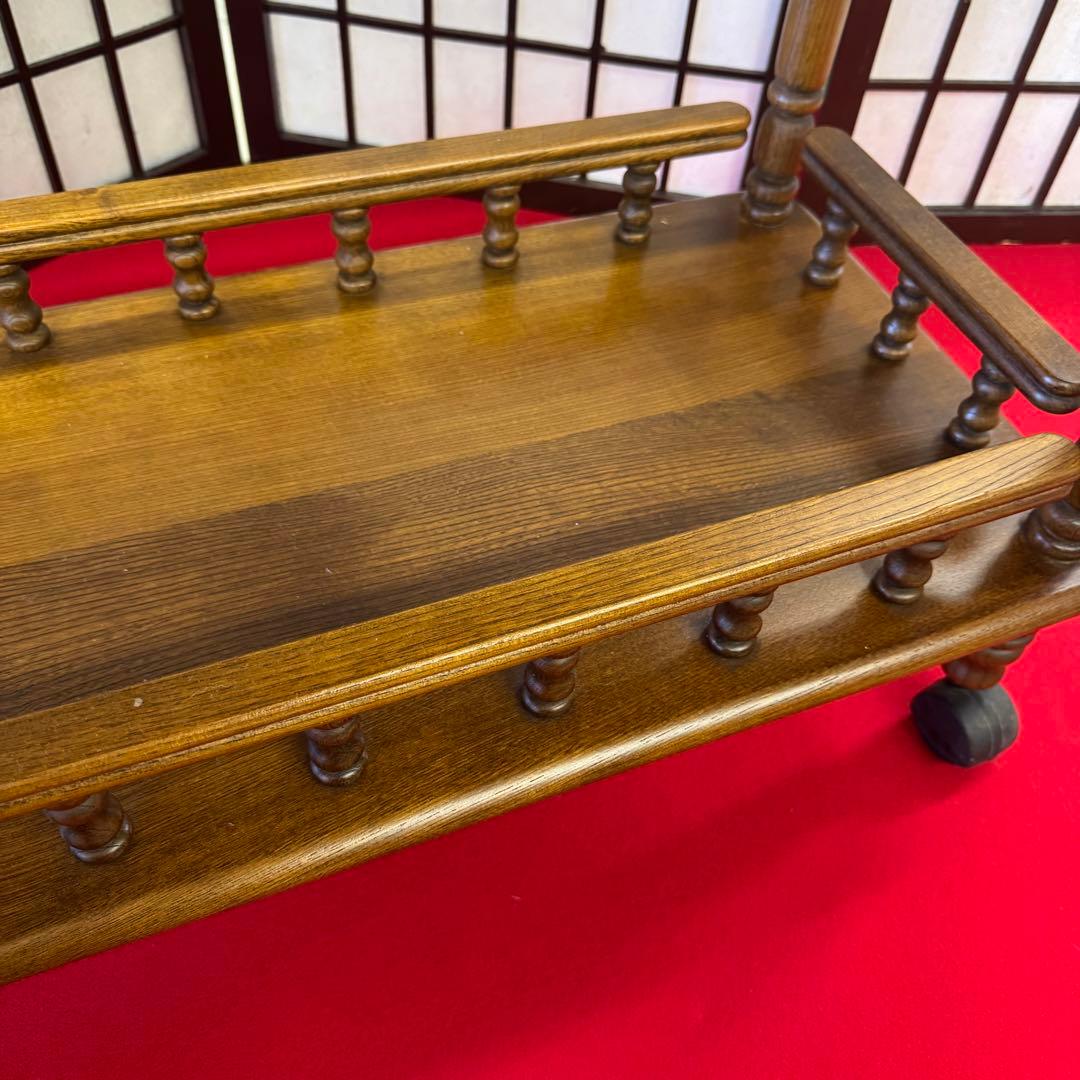 カリモク 木製 プランタースタンド カート フラワースタンド