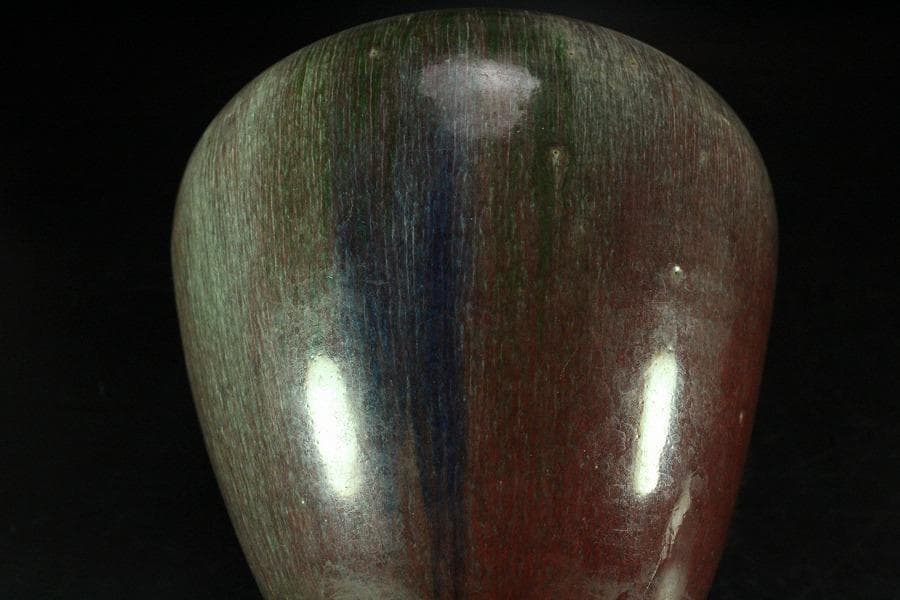 中国美術 窯変釉 壷(K-A354)