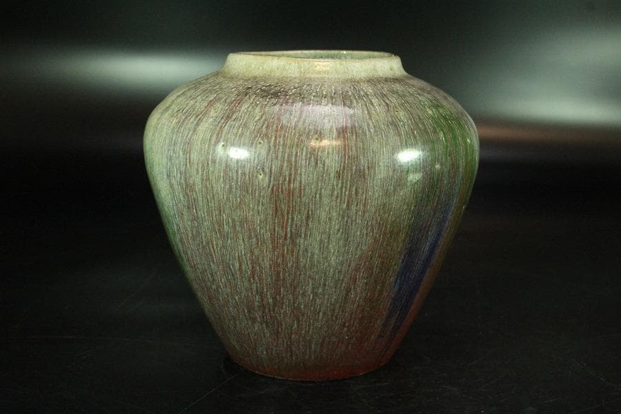 中国美術 窯変釉 壷(K-A354)