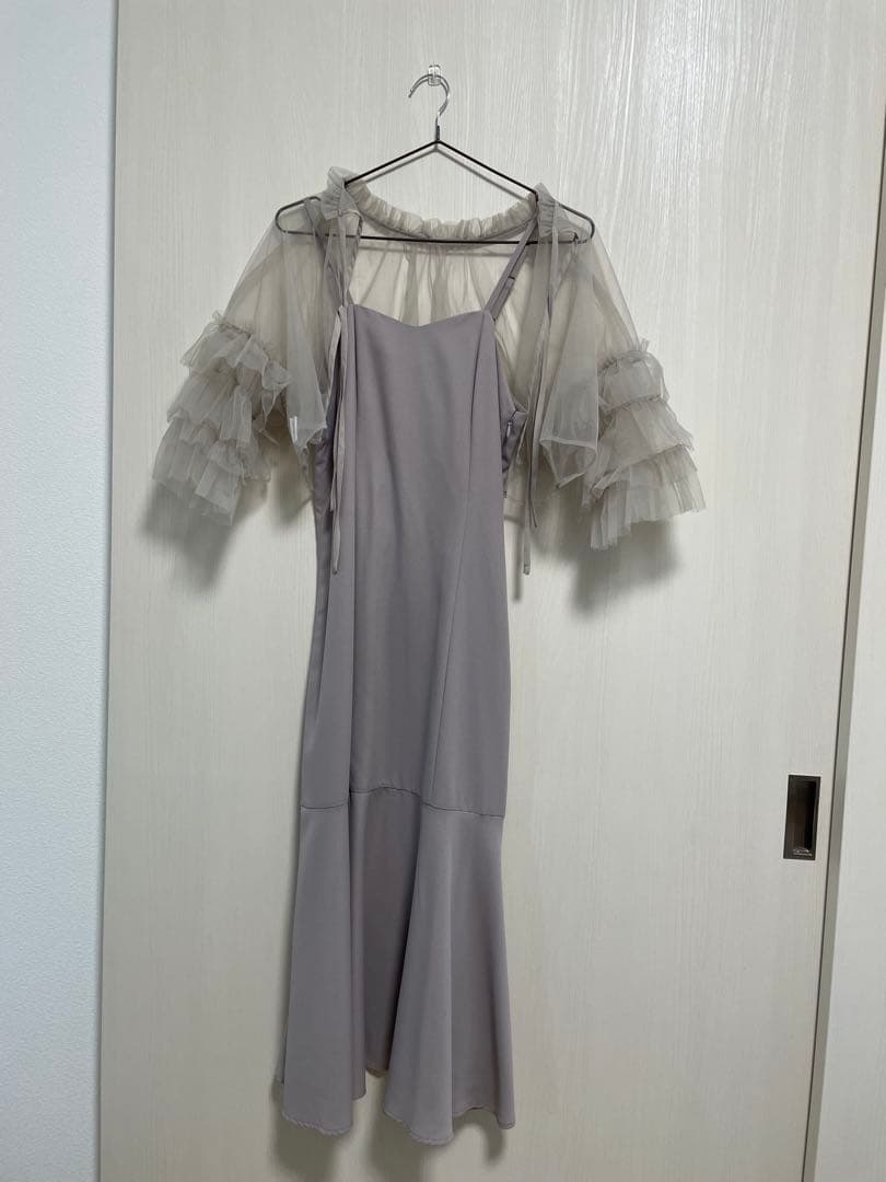 Kana チュール ティアード ボレロ 3way キャミワンピース ドレス S