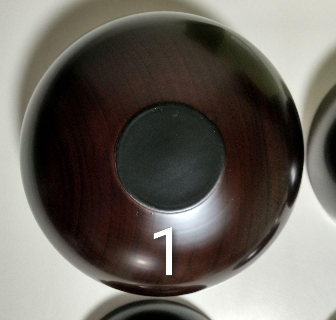 山中漆器　たに屋　木地呂内朱　ぼかし塗　応量器　1客　レアもの