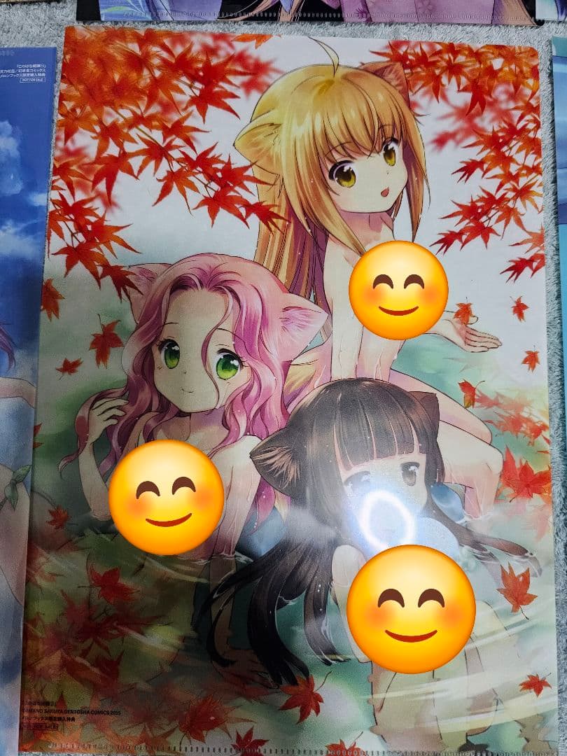 このはな綺譚 めくれるクリアファイル 冊子 ドックタグ ミニ色紙