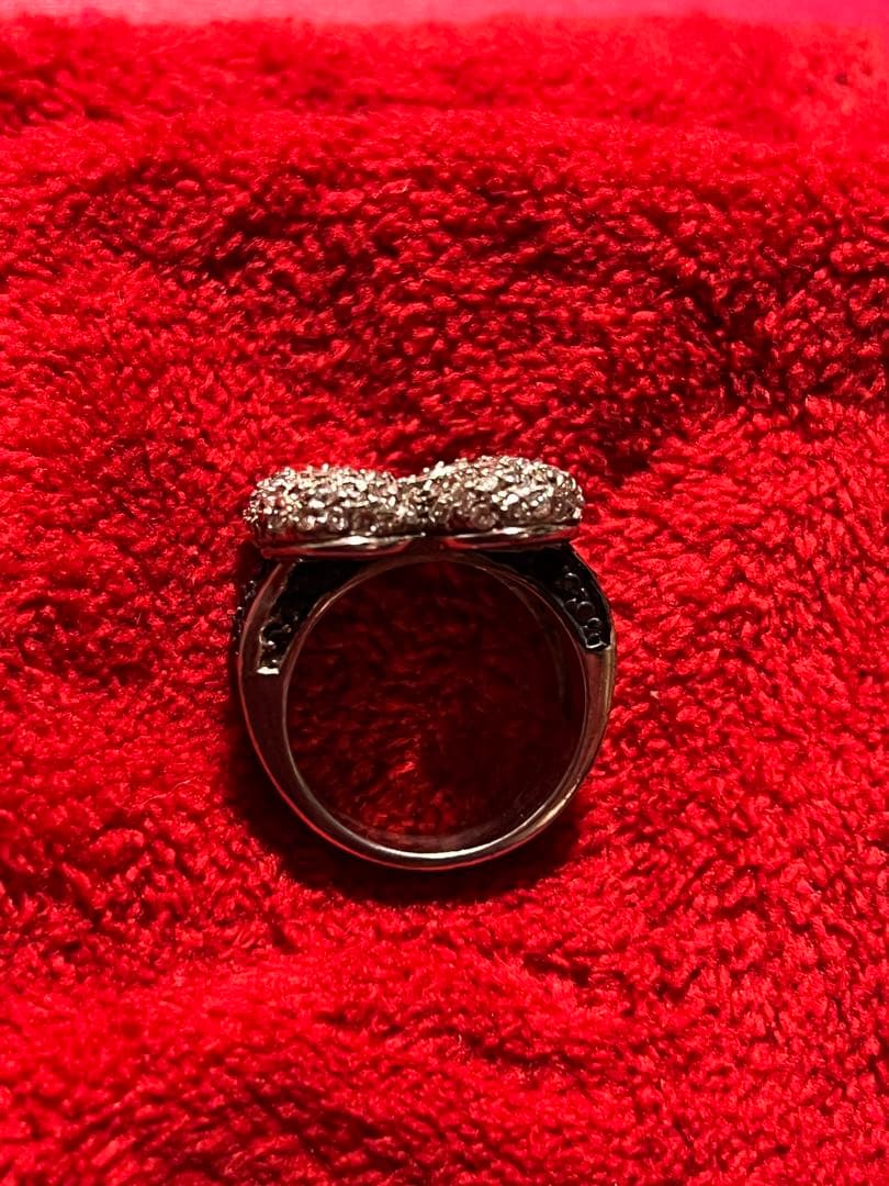 四つ葉のクローバー シルバーリングキュービックジルコニアCZ