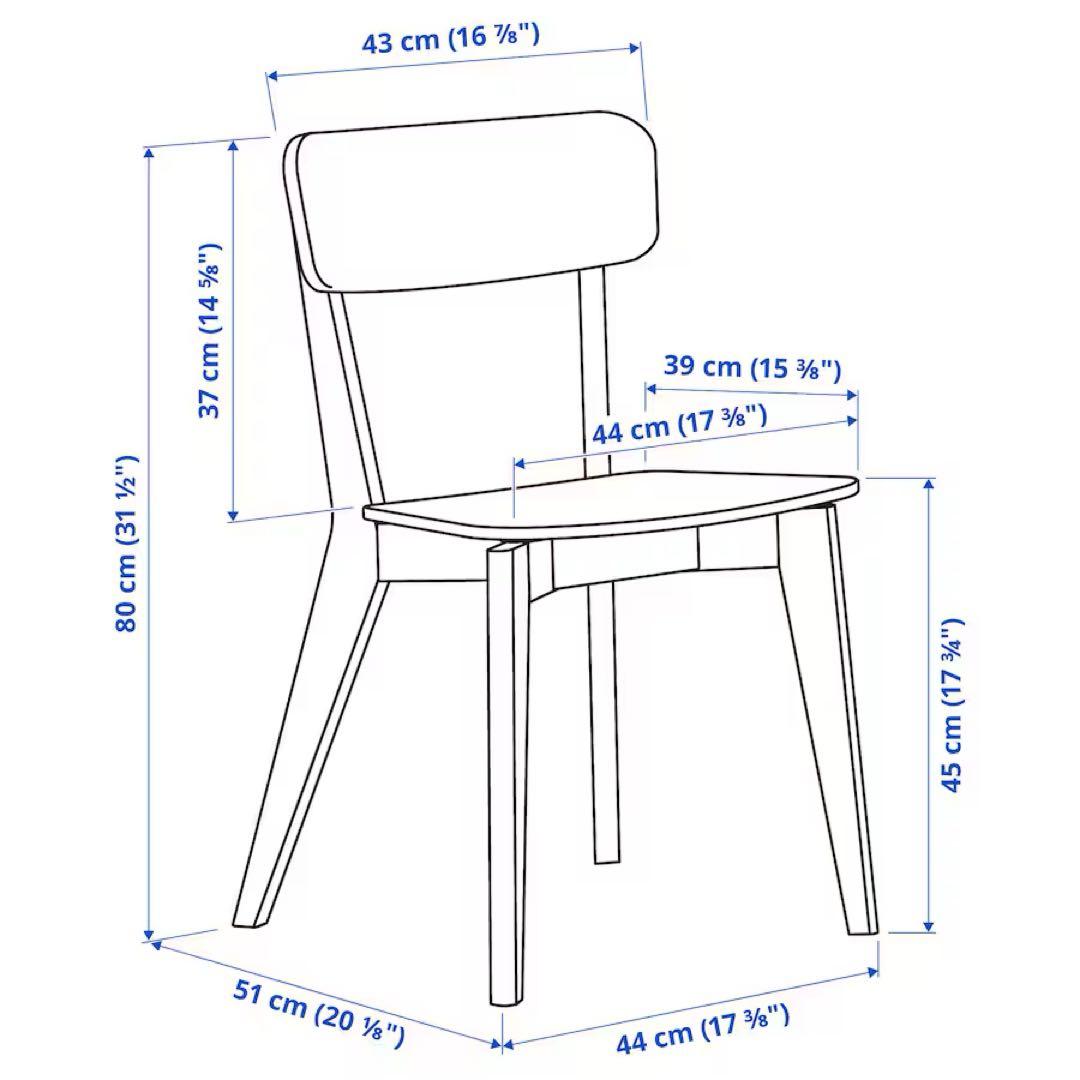 ななみん★IKEA✴︎LISABO ダイニングテーブル&チェア2脚セット！