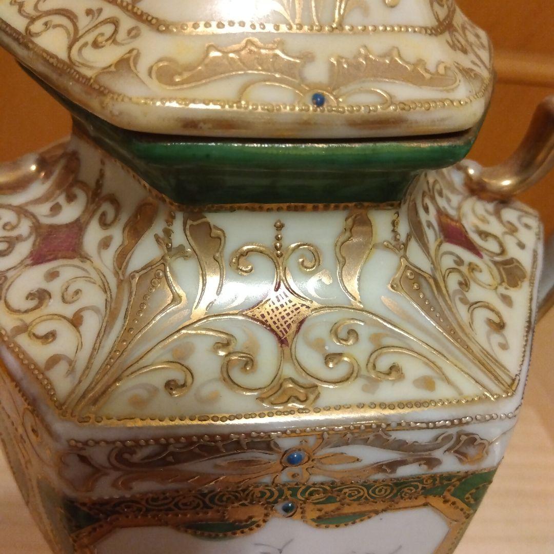 kinjo china 飾り壺 オブジェ 花柄 アンティーク 壺