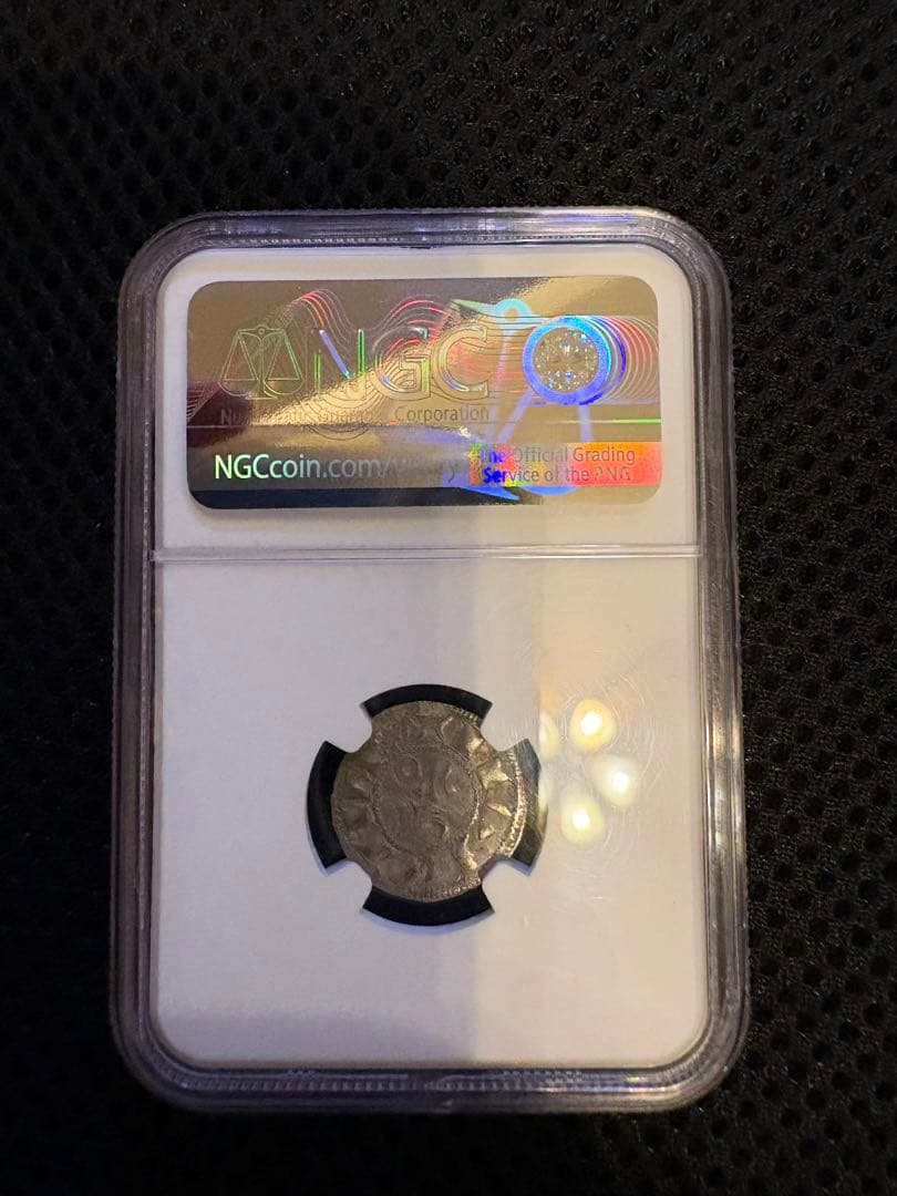 中世銀貨（1199–1249年・ラ・マルシュ伯領Hugh IX–X NGC鑑定）