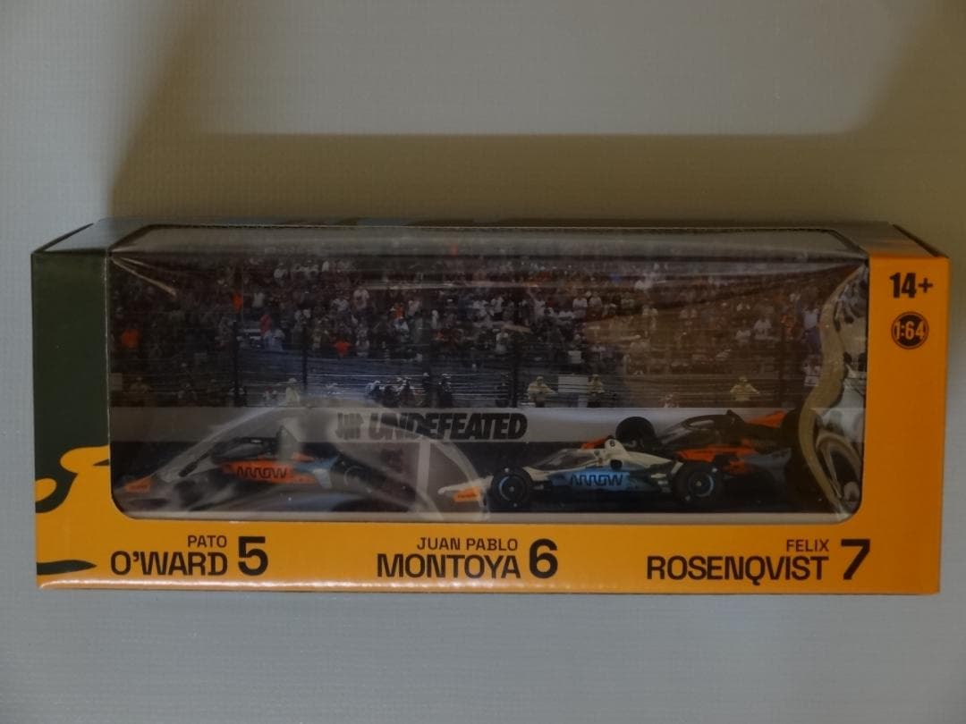 ミニカー ARROW MCLAREN '2022 INDY500 3-CAR SET