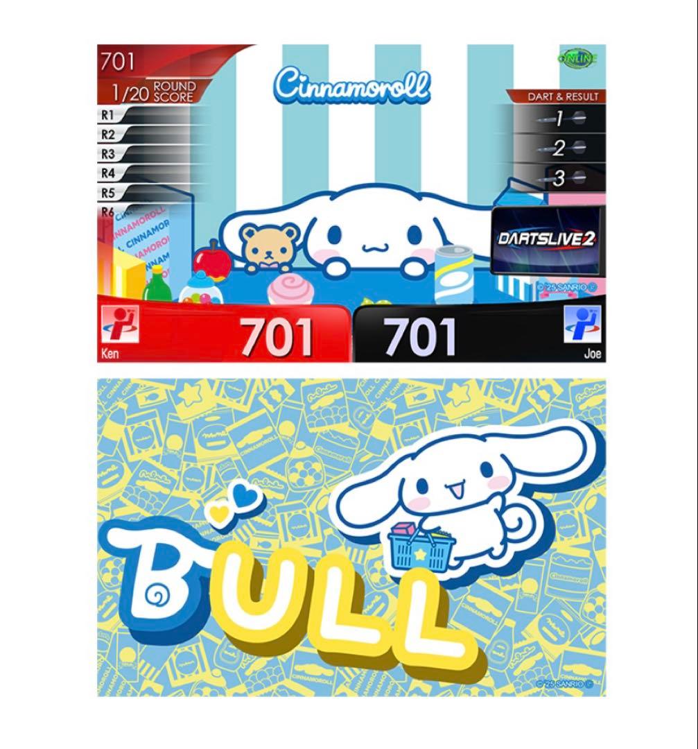 【新品】サンリオ　ダーツライブカード＆ダーツセット　シナモロール【店舗限定】