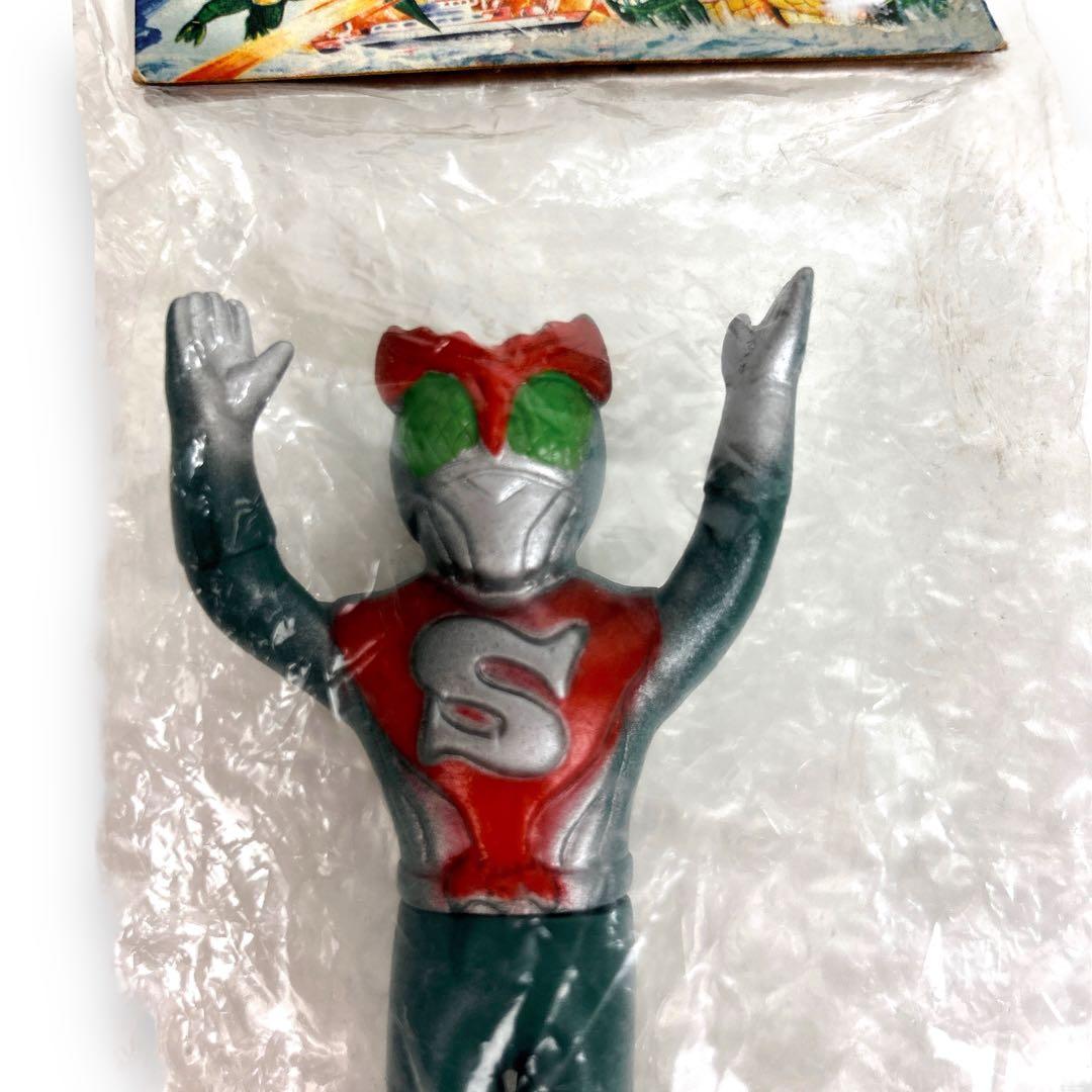 無版権 パチもの 「仮面ライダーストロンガー」風のソフ ビフィギュア