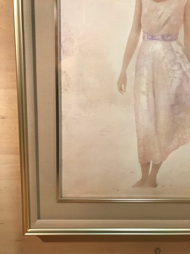 中原脩　「風」　油彩Ｆ１０号　画面右下・キャンバス裏に本人直筆サイン有り