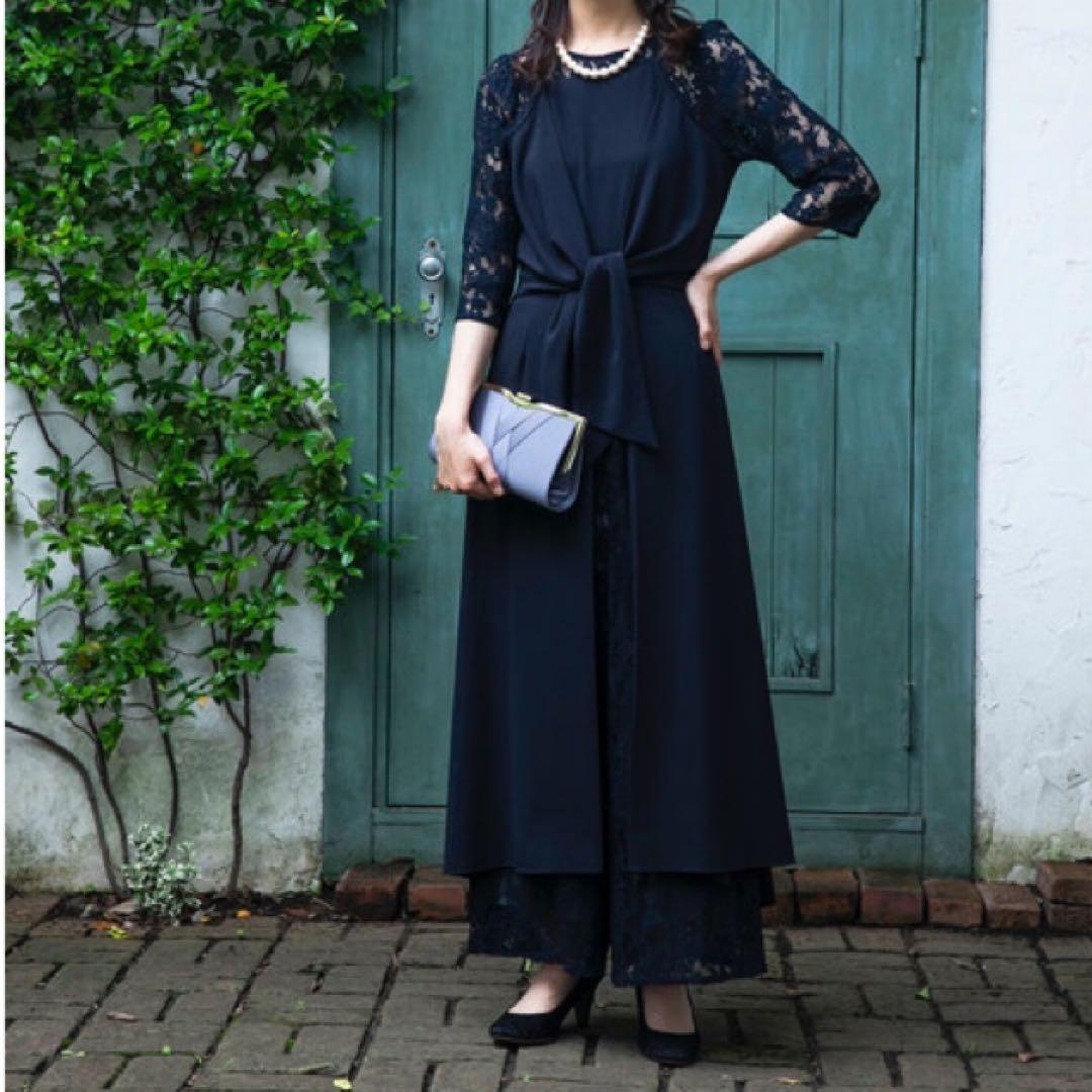 ☆新品タグ付き☆ ニコルホワイト 総レース パンツ フォーマルドレス