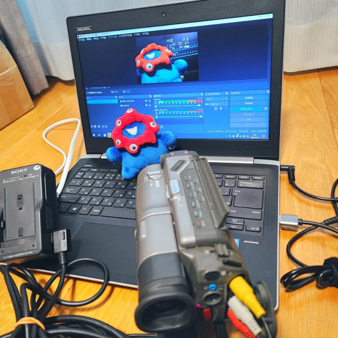 【動作確認済】SONY Hi8 高画質 ビデオカメラ CCD-TR1 セット