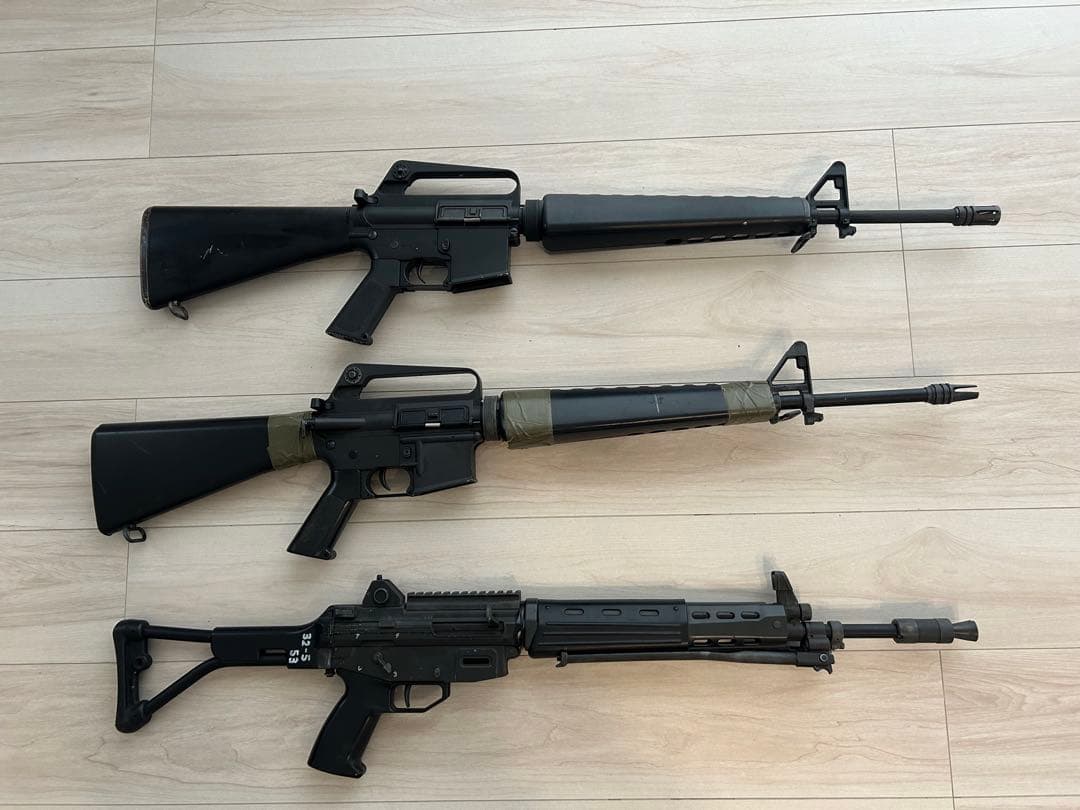 東京マルイ ジャンク品 フルメタル m16vn、m16a1 、89式 3丁セット