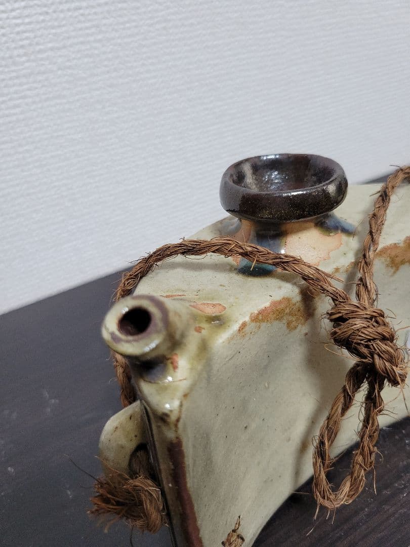 宮城智 壺屋焼魚図宝瓶 最大横幅約15cm