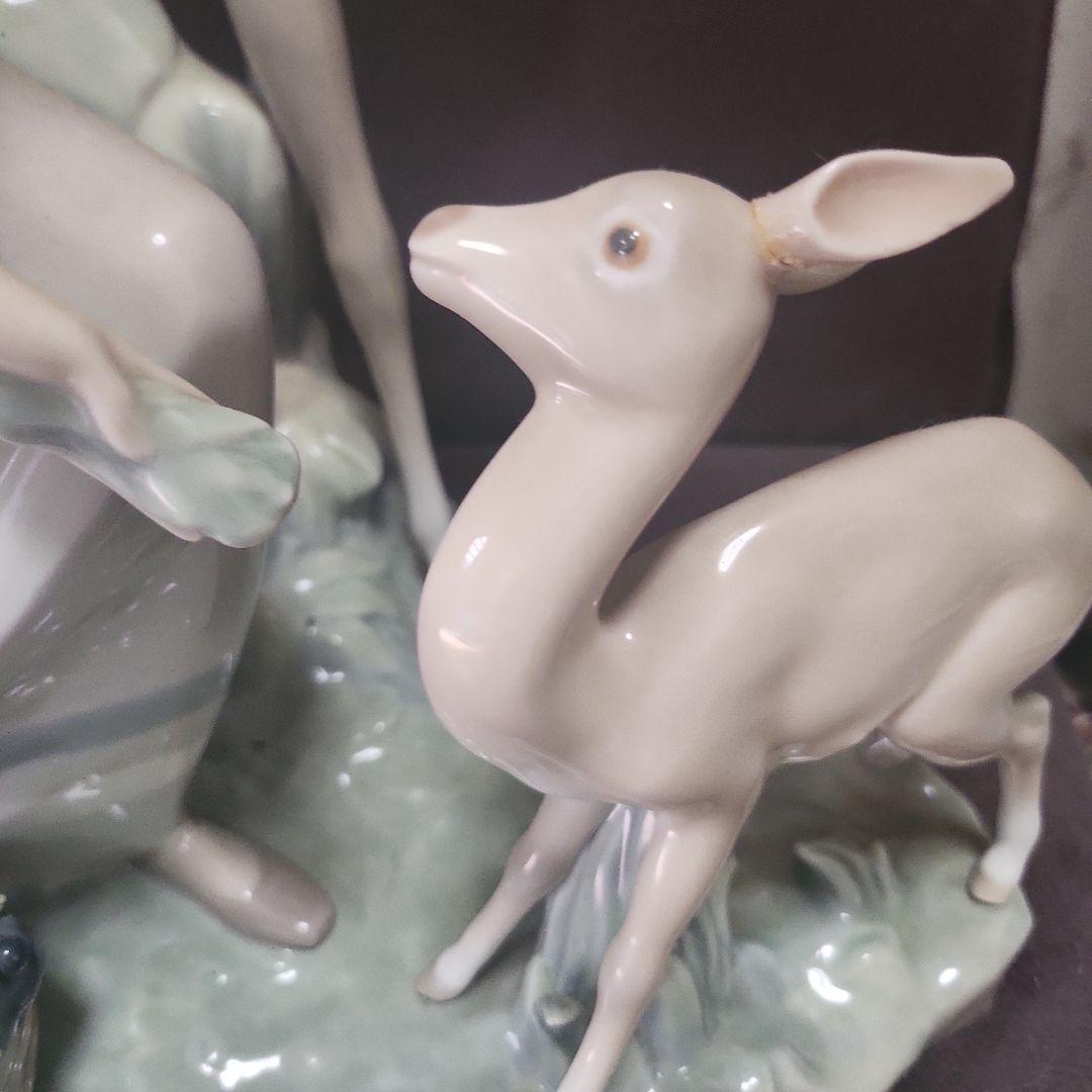 リヤドロ】少女と鹿 置物 可愛い インテリア 値下げしました!